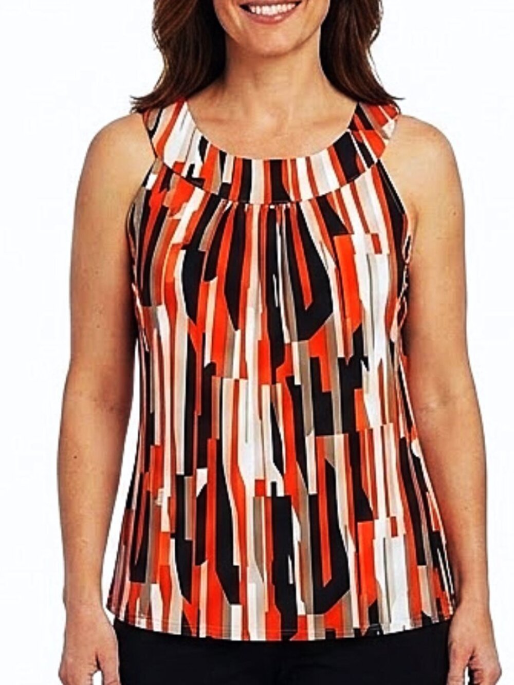 Calvin Klein Multi Colour Sleeveless Stretch Top- Sz. Med